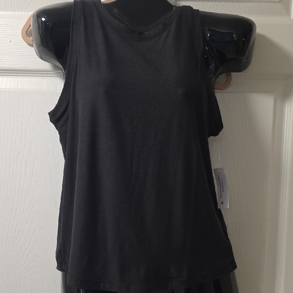 Athletic Works Dark Gray Tank Top